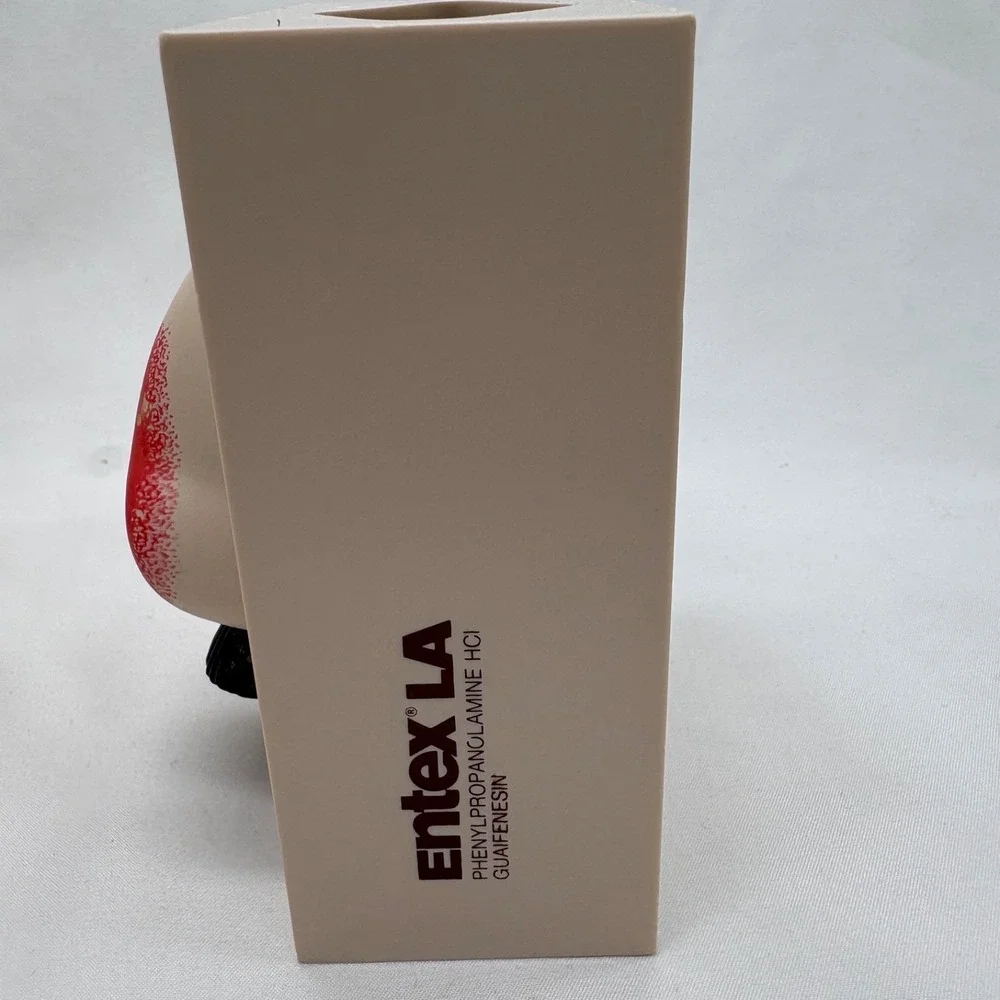 Kitschy Tissue Box Holders Funny Pharmaceutical Advertising Face Entex Plastic